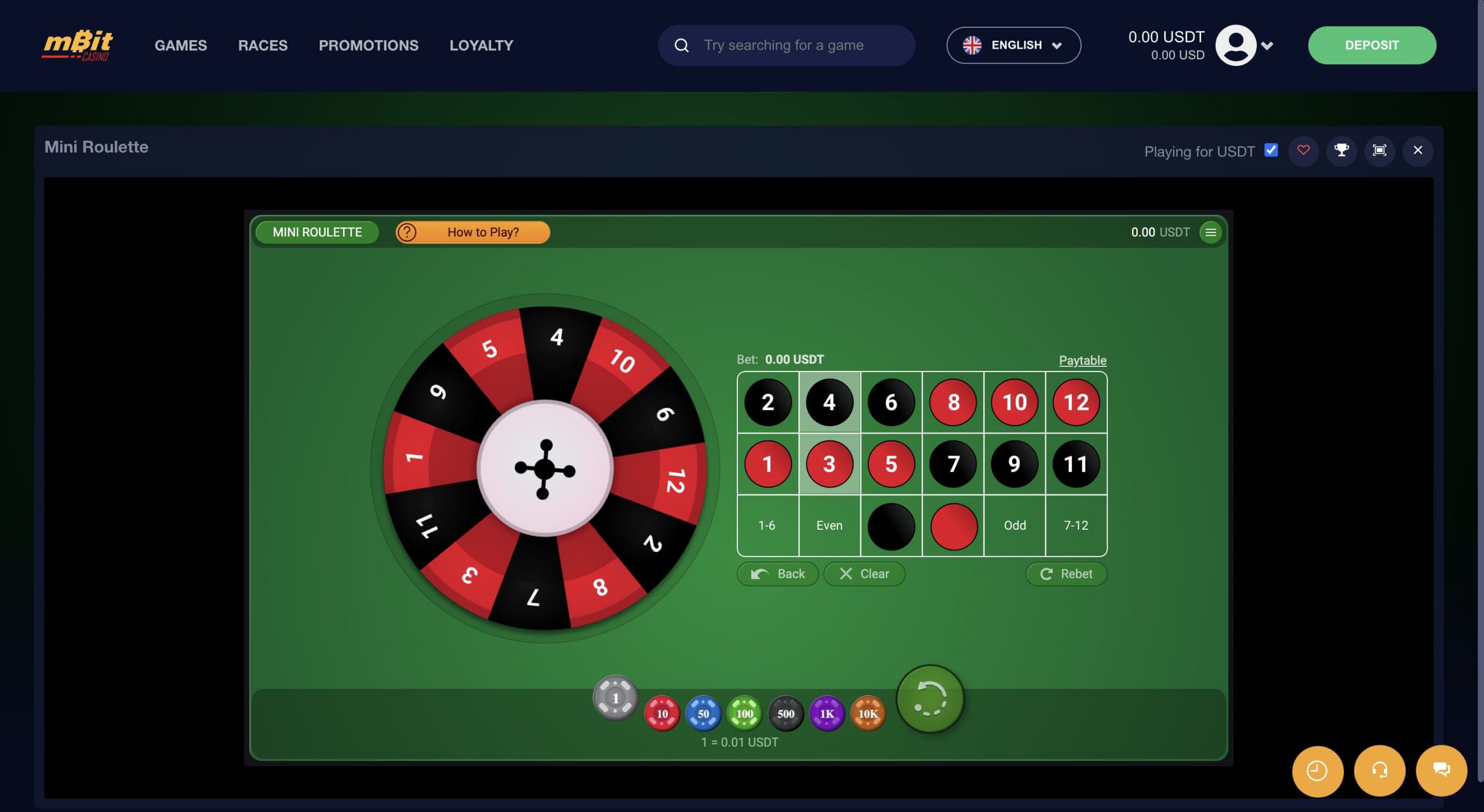 mbit casino provably fair roulette