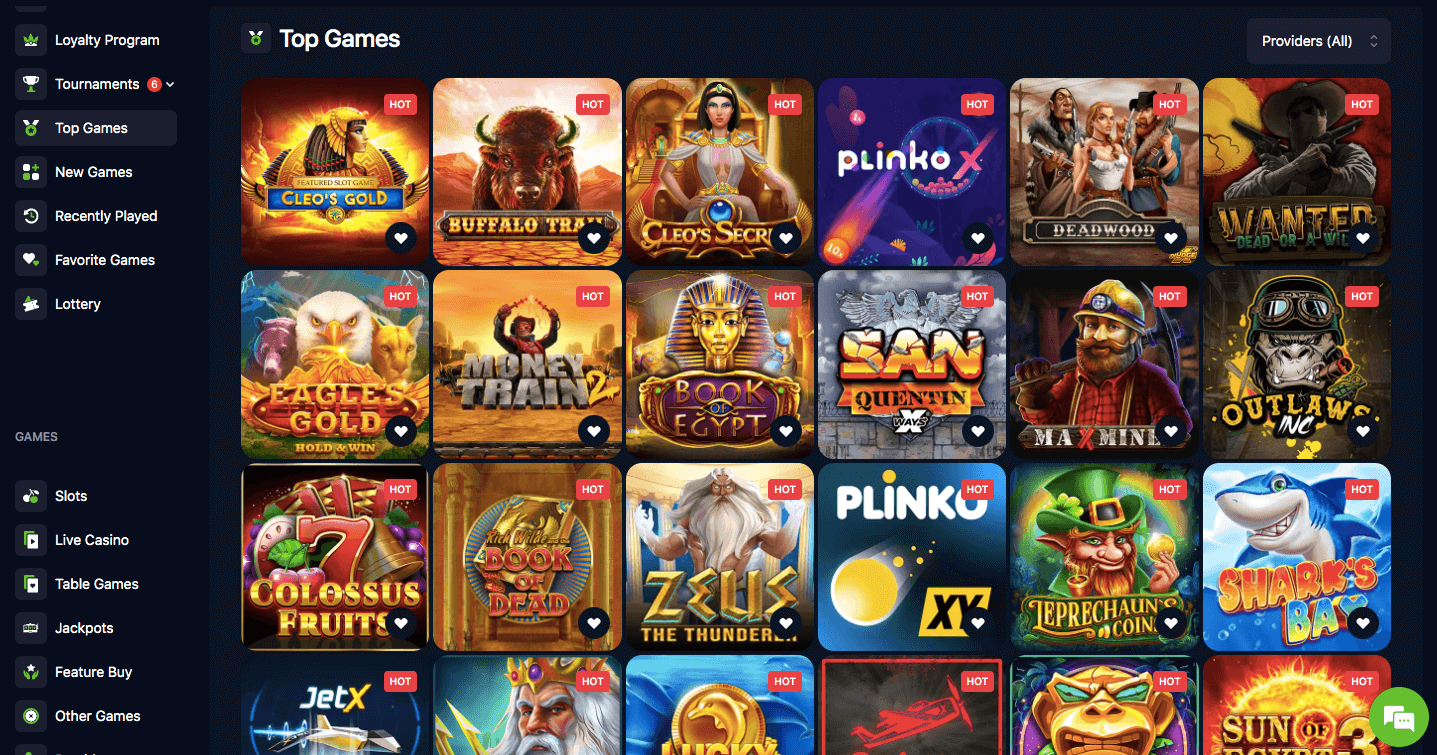 Bets.io top games